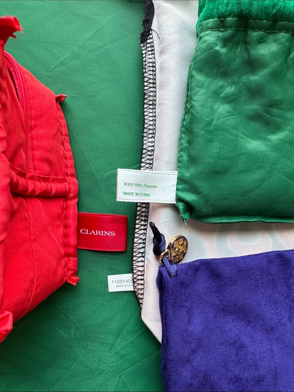 Bundle 4 Prada LA MER TORY BUCH CLA RIN RINS Drawstring Pouch - Picture 6 of 6